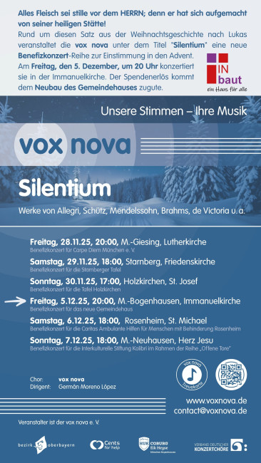 Benefizkonzert von vox nova