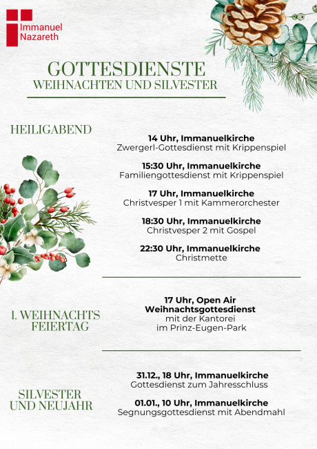 Weihnachtsgottesdienste