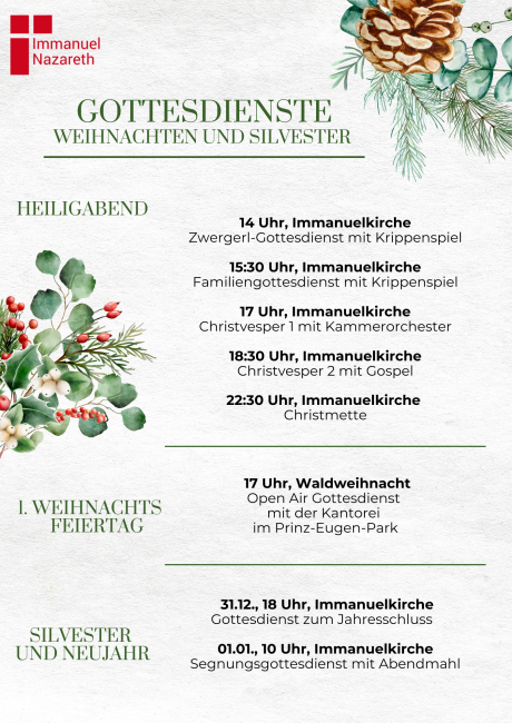 Weihnachten Gottesdienste
