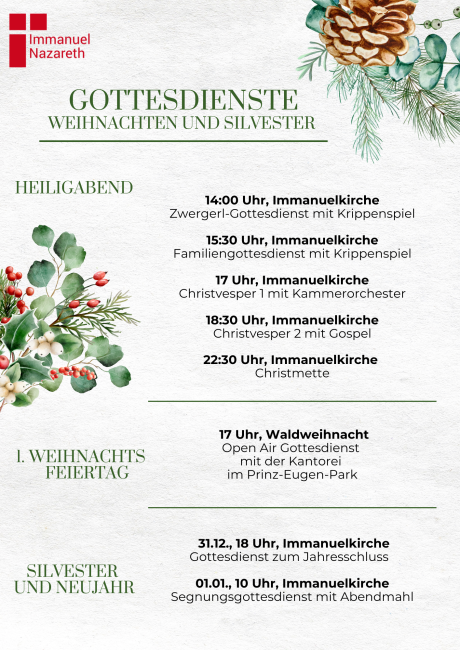 Gottesdienste an Weihnachten