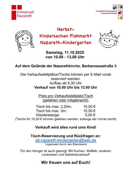 Kindersachen Flohmarkt