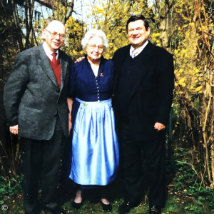 v.l.n.r.:  Dr. Robel, Schwester Lina Schindler, Dr. Oettinger
